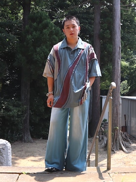 「seyto（セイト）のアイテム」を使った、SuZuAさん（メンズ・160cm）の夏コーディネート