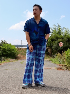 「WESTBOY（ウエストボーイ）のアイテム」を使った、SuZuAさん（メンズ・160cm）の夏コーディネート