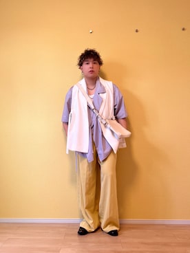 「apres jour mignon（アプレジュールミニョン）のアイテム」を使った、SuZuAさん（メンズ・160cm）の夏コーディネート