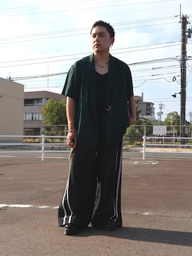 「WESTBOY（ウエストボーイ）のアイテム」を使った、SuZuAさん（メンズ・160cm）の夏コーディネート