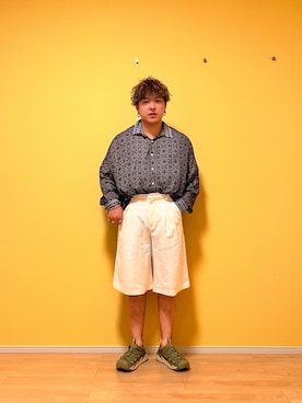 「チャイハネ（チャイハネ）のアイテム（トップス）」を使った、SuZuAさん（メンズ・160cm）の夏コーディネート
