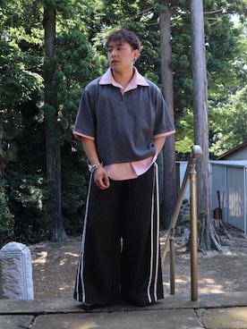 「MandO（エムオー）（エムオー）のアイテム」を使った、SuZuAさん（メンズ・160cm）の夏コーディネート