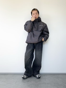 「soerte（ソエルテ）のアイテム」を使った、SuZuAさん（メンズ・160cm）の秋コーディネート