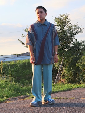 「WESTBOY（ウエストボーイ）のアイテム」を使った、SuZuAさん（メンズ・160cm）の夏コーディネート