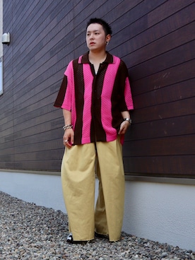 「seyto（セイト）のアイテム」を使った、SuZuAさん（メンズ・160cm）の夏コーディネート