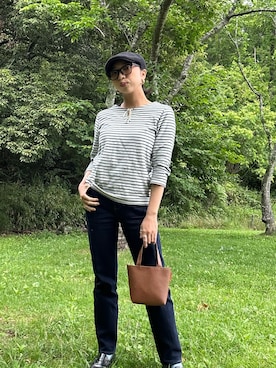 「OVERRIDE（オーバーライド）のアイテム」を使った、Annjさん（レディース・150cm）の春コーディネート