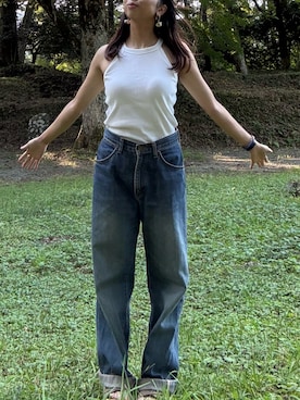 「アイテム（腕時計、ブルー系）」を使った、Annjさん（レディース・150cm）の秋コーディネート