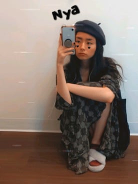 「VINTAGE（ヴィンテージ）のアイテム（ドレス）」を使った、toothblushさん（レディース・165cm）の秋コーディネート