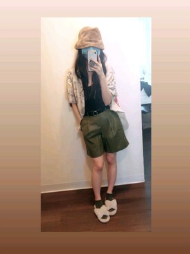 「MONKI（モンキ）のアイテム（キャミソール）」を使った、toothblushさん（レディース・165cm）の秋コーディネート
