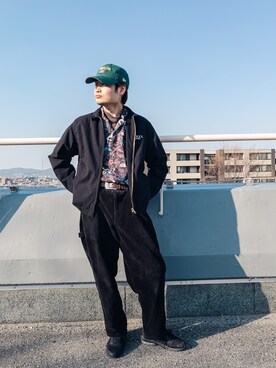 「AVIREX（アヴィレックス）のアイテム（ジャケット/アウター）」を使った、hayatoさん（メンズ・170cm）の春コーディネート