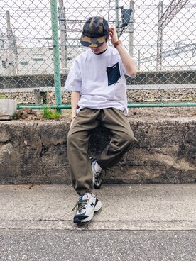 「AVIREX（アヴィレックス）のアイテム（キャップ）」を使った、hayatoさん（メンズ・170cm）の春コーディネート