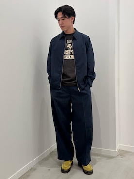 「GLOSTER（グロスター）のアイテム」を使った、クロリュウさん（メンズ・171cm）の春コーディネート