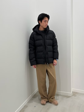 「アイテム（ダウンジャケット/コート）」を使った、クロリュウさん（メンズ・171cm・20代）の秋コーディネート