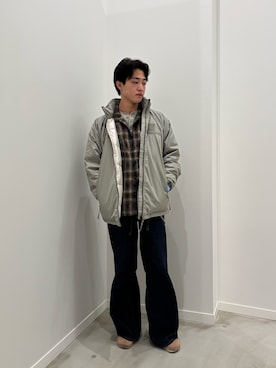 「GLOSTER（グロスター）のアイテム」を使った、クロリュウさん（メンズ・171cm）の冬コーディネート