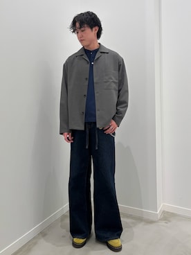 「GLOSTER（グロスター）のアイテム（トップス）」を使った、クロリュウさん（メンズ・171cm）の春コーディネート