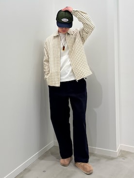 「GLOSTER（グロスター）のアイテム」を使った、クロリュウさん（メンズ・171cm）の春コーディネート