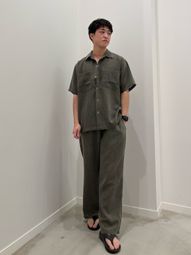 「GLOSTER（グロスター）のアイテム」を使った、クロリュウさん（メンズ・171cm）の夏コーディネート