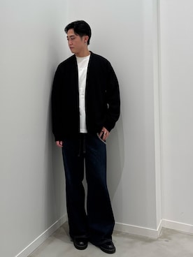 「GLOSTER（グロスター）のアイテム（トップス）」を使った、クロリュウさん（メンズ・171cm）の秋コーディネート