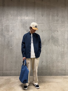 「UNIVERSAL OVERALL（ユニバーサルオーバーオール）のアイテム」を使った、クロリュウさん（メンズ・171cm）の春コーディネート