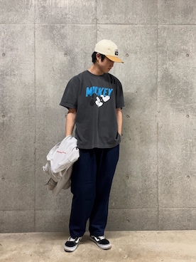 「ミッキー」｜クロリュウさん（メンズ・171cm）の春コーディネート