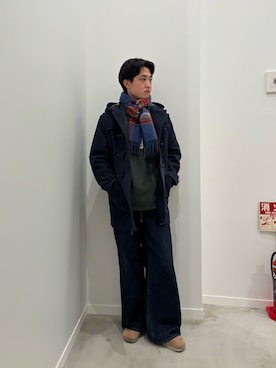 「FREDY&GLOSTER」｜「アイテム（ジャケット/アウター）」を使った、クロリュウさん（メンズ・171cm）の冬コーディネート