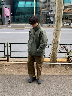 「ARMY TWILL（アーミーツイル）のアイテム（トップス）」を使った、クロリュウさん（メンズ・171cm）の冬コーディネート