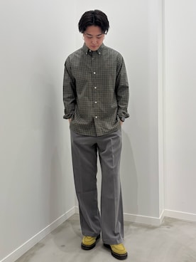 「GLOSTER（グロスター）のアイテム」を使った、クロリュウさん（メンズ・171cm）の春コーディネート