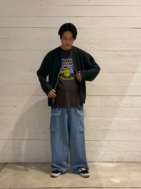 「ARMY TWILL（アーミーツイル）のアイテム（パンツ）」を使った、クロリュウさん（メンズ・171cm）の夏コーディネート