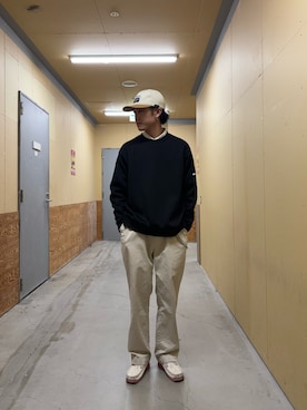 「GLOSTER（グロスター）のアイテム」を使った、クロリュウさん（メンズ・171cm）の冬コーディネート