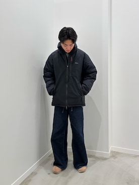 「アイテム（ダウンジャケット/コート）」を使った、クロリュウさん（メンズ・171cm・20代）の冬コーディネート