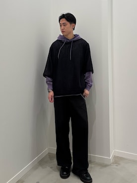 「GLOSTER（グロスター）のアイテム（トップス）」を使った、クロリュウさん（メンズ・171cm）の秋コーディネート