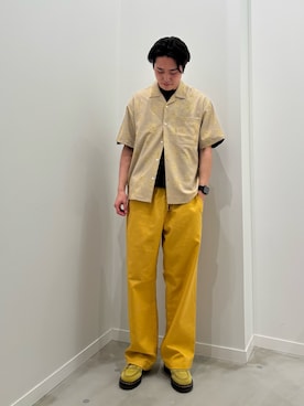 「GLOSTER（グロスター）のアイテム」を使った、クロリュウさん（メンズ・171cm）の春コーディネート