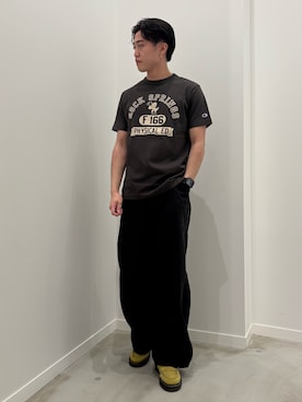 「Champion（チャンピオン）のアイテム」を使った、クロリュウさん（メンズ・171cm）の春コーディネート