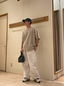 「アイテム（帽子）」を使った、クロリュウさん（メンズ・171cm・10代）の春コーディネート