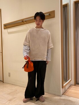 「ARMY TWILL（アーミーツイル）のアイテム（Tシャツ/カットソー）」を使った、クロリュウさん（メンズ・171cm）の春コーディネート