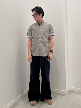 「GLOSTER（グロスター）のアイテム」を使った、クロリュウさん（メンズ・171cm）の春コーディネート