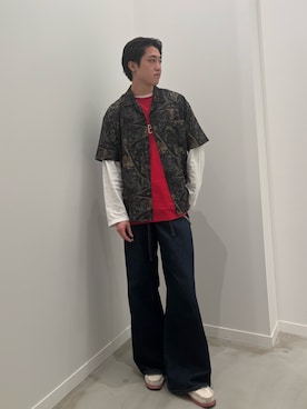 「GLOSTER（グロスター）のアイテム」を使った、クロリュウさん（メンズ・171cm）の春コーディネート