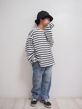 「classicalelf（クラシカルエルフ）のアイテム（パンツ）」を使った、タロイモさん（キッズ・133cm）の秋コーディネート