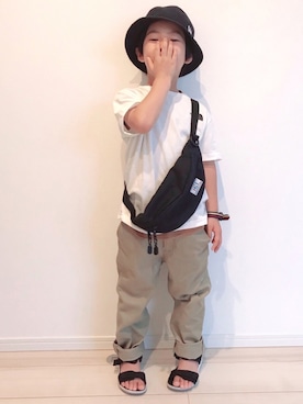 「omake（オマケ）のアイテム」を使った、タロイモさん（キッズ・104cm）の夏コーディネート