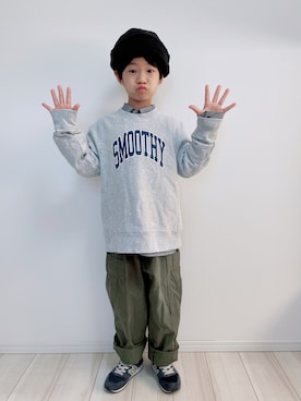 「Ray BEAMS（レイビームス）のアイテム」を使った、タロイモさん（キッズ・130cm）の冬コーディネート