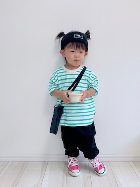 「カラースニーカー」｜「アイテム（パンツ）」を使った、タロイモさん（キッズ・90cm）の夏コーディネート