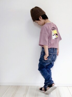 「くすみピンク」｜「アイテム（その他）」を使った、タロイモさん（キッズ・120cm）の夏コーディネート