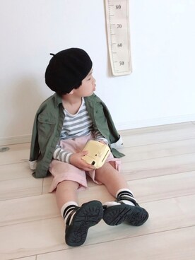 「かたかけ」｜タロイモさん（キッズ・110cm）の春コーディネート