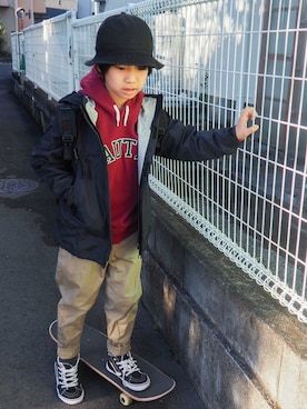 タロイモさん（キッズ・133cm）の秋コーディネート