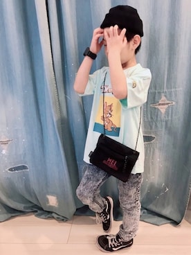「Mint隊」｜タロイモさん（キッズ・123cm）の春コーディネート