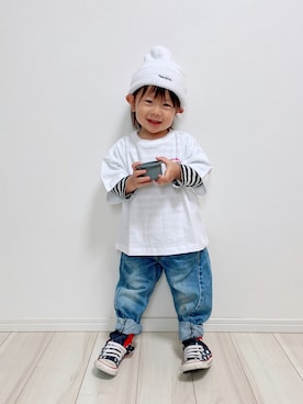「アイテム（その他）」を使った、タロイモさん（キッズ・90cm）の春コーディネート