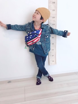 「平成最後のWEARISTAセンバツ」｜「アイテム（帽子）」を使った、タロイモさん（キッズ・110cm）の春コーディネート