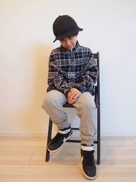 「FREAK'S STORE（フリークスストア）のアイテム（パンツ）」を使った、タロイモさん（キッズ・133cm）の秋コーディネート