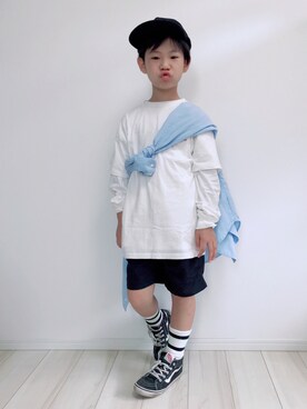 タロイモさん（キッズ・123cm）の秋コーディネート