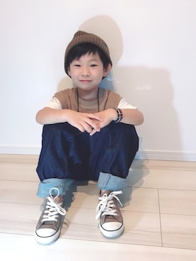 「秋のカフェオレコーデ」｜「アイテム（その他）」を使った、タロイモさん（キッズ・110cm）の秋コーディネート